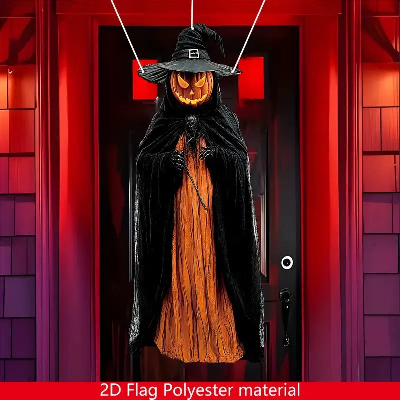 Haunted Witch Ghost Hanging Pendant: Halloween Horror Prop