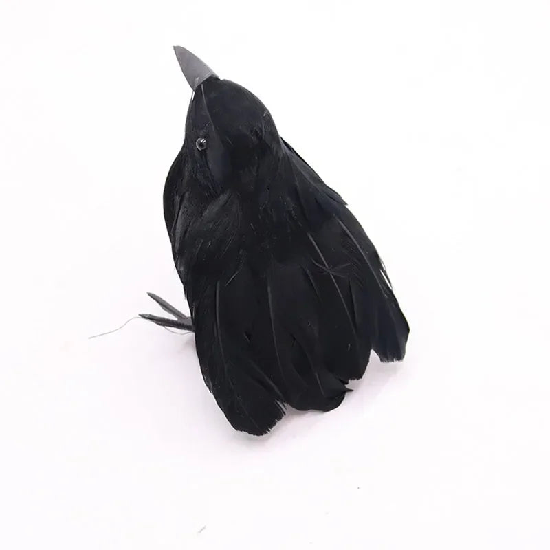 Realistic Artificial Crows: 1-3PCS Halloween Horror Props