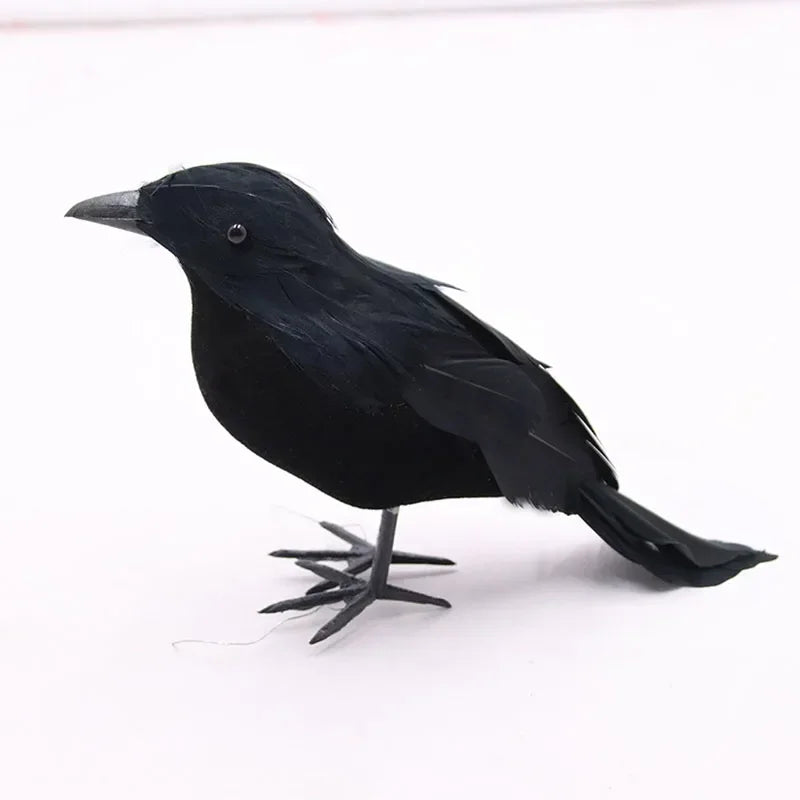 Realistic Artificial Crows: 1-3PCS Halloween Horror Props