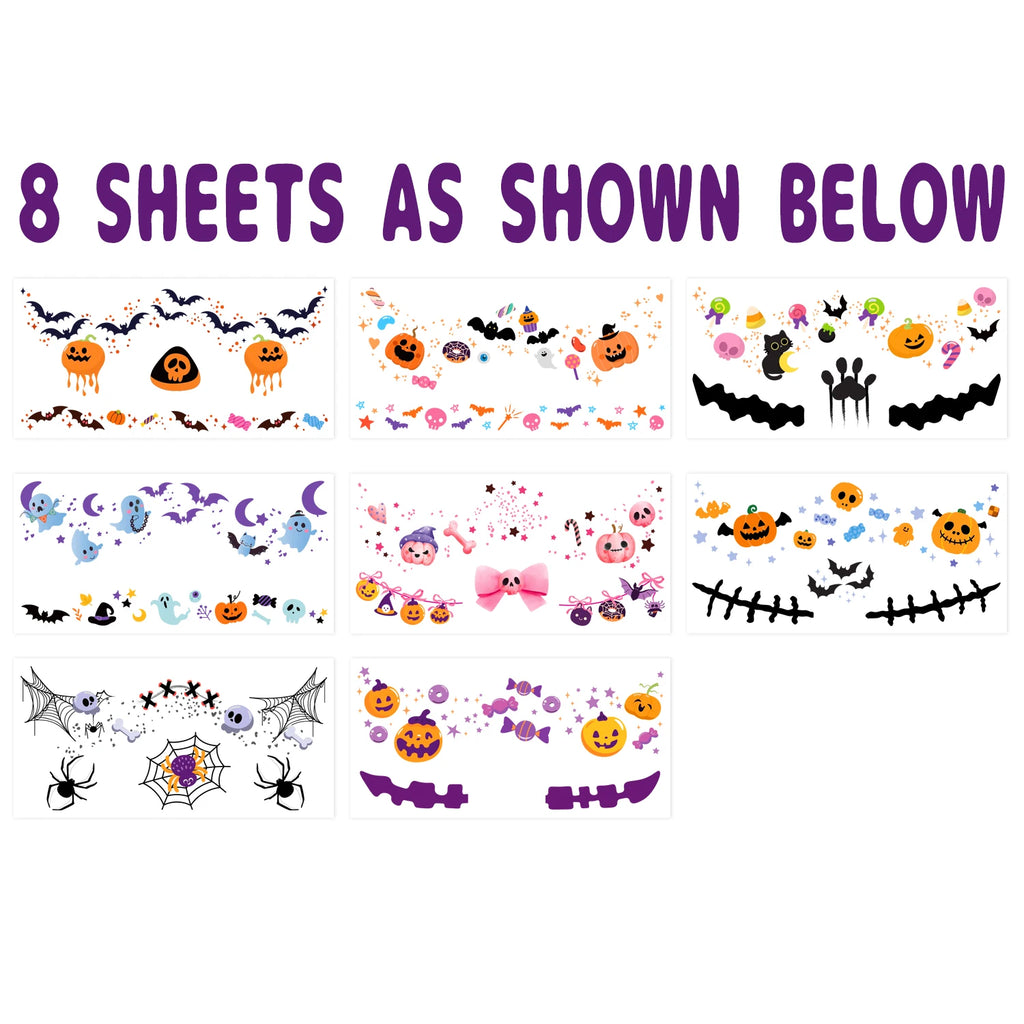 Halloween Blush Face Stickers, Waterproof & Easy to Remove