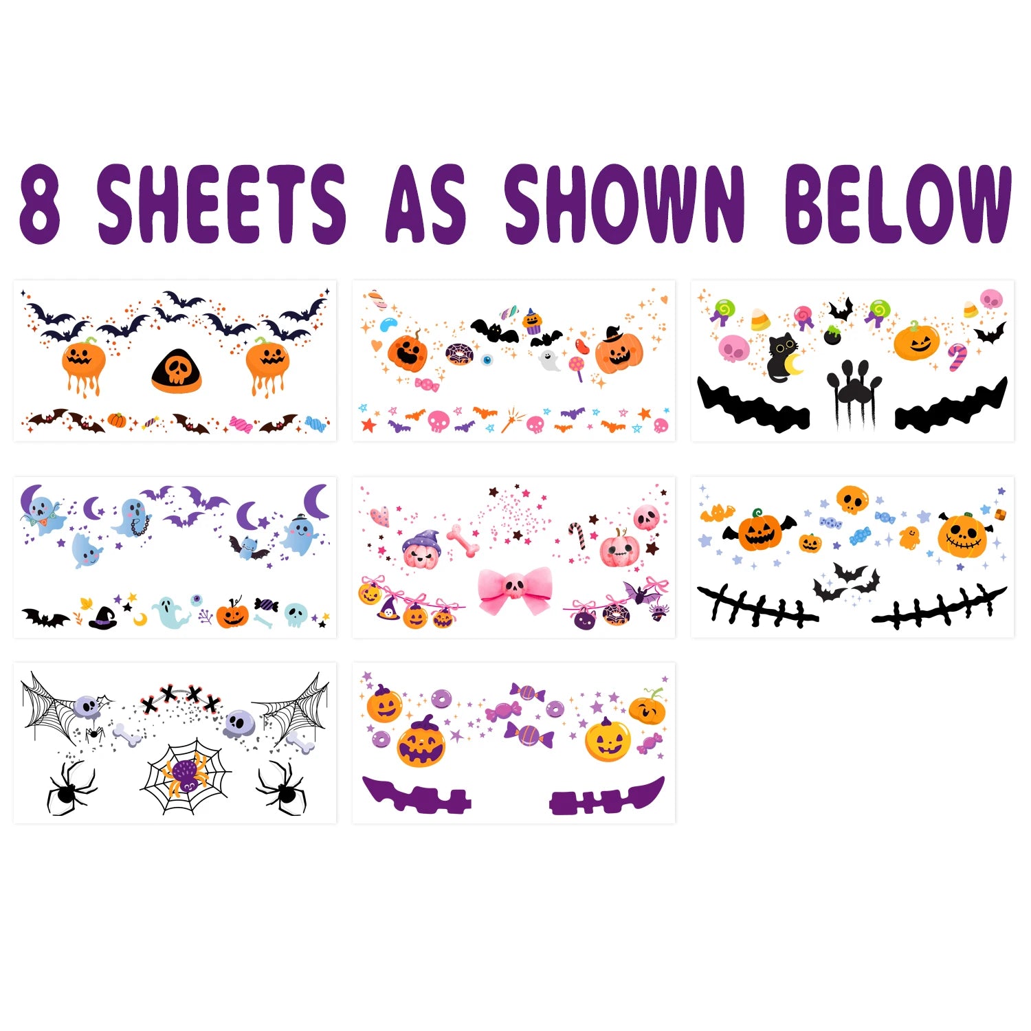 Halloween Blush Face Stickers, Waterproof & Easy to Remove