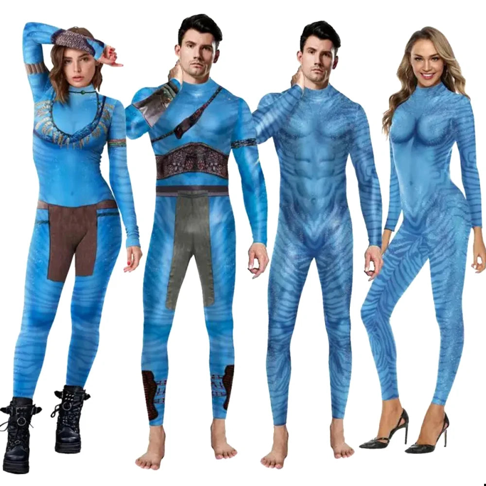 Spandex Avatar Halloween Costume Aliens Cosplay