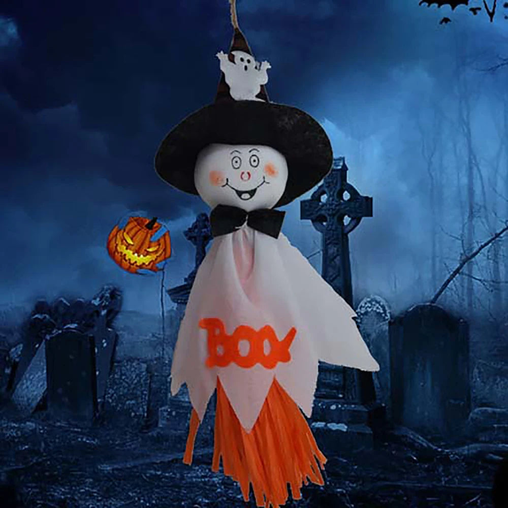 Cute Ghost Doll Pendant: Halloween Haunted Hanging Prop