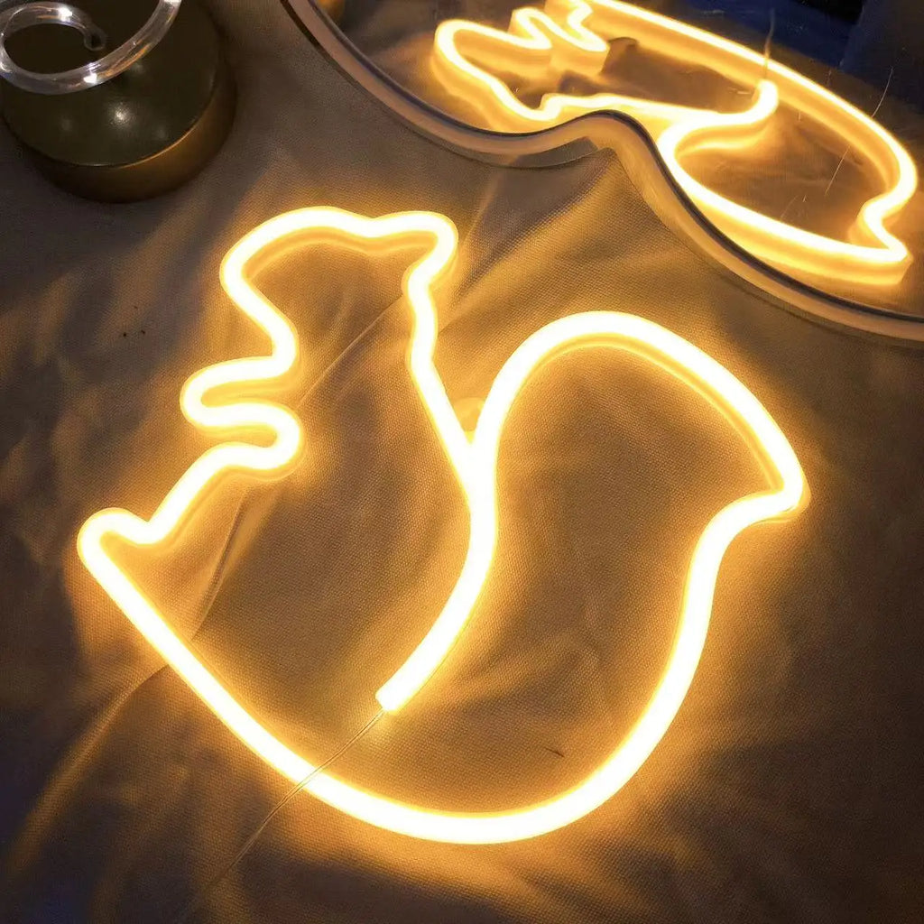 LED Neon Bat Spirit Wall Decor: USB/Battery Halloween Glow