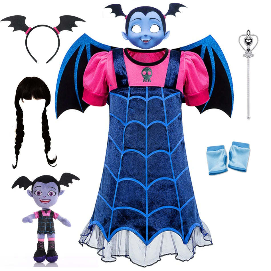 Vampirina Vampire Cosplay Dress: Kids' Halloween Party Costume