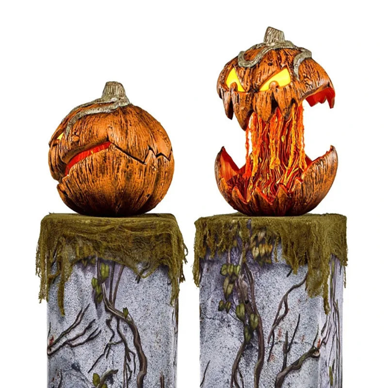 Noise-Activated Animated Talking Pumpkin: Spooky Lifting Halloween Decor