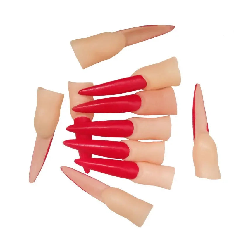 Long Witch Nose Fake Witches Props Ghost Finger Nail Zombie Scary Cosplay