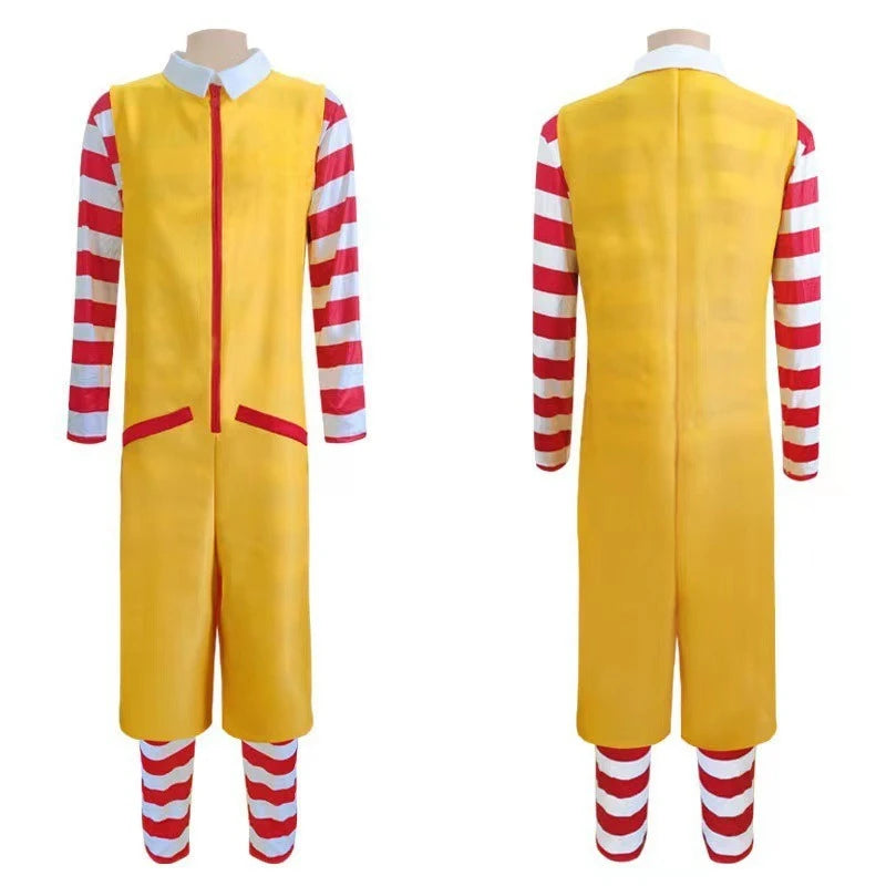 Yellow Uncle Clown Jumpsuit: Parent-Child Cosplay Costume