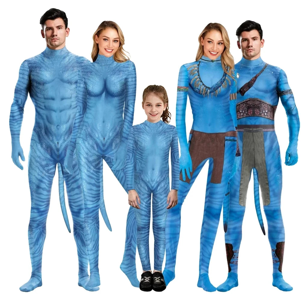 Spandex Avatar Halloween Costume Aliens Cosplay
