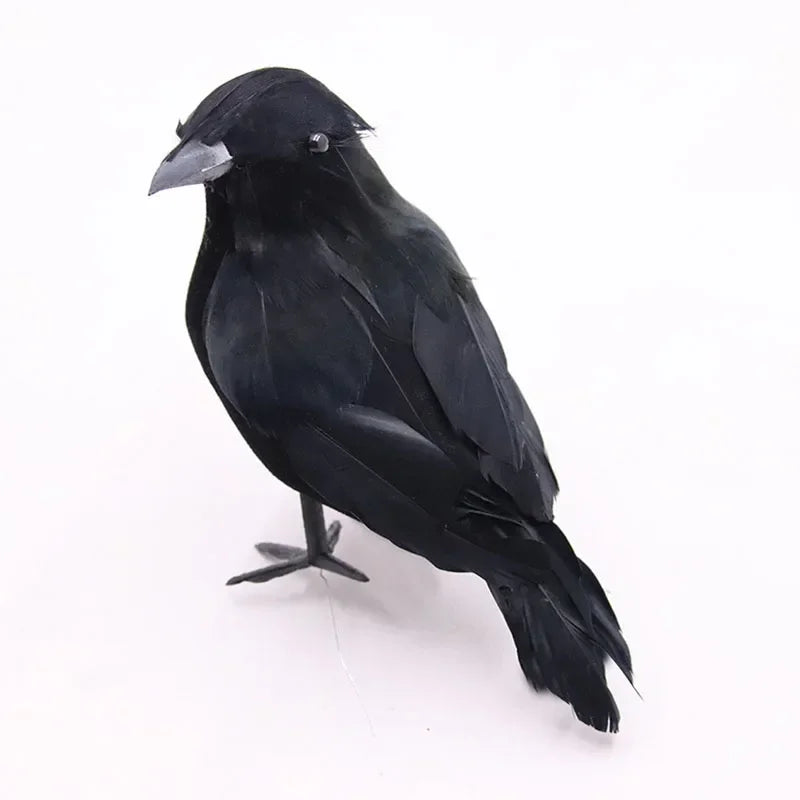Realistic Artificial Crows: 1-3PCS Halloween Horror Props