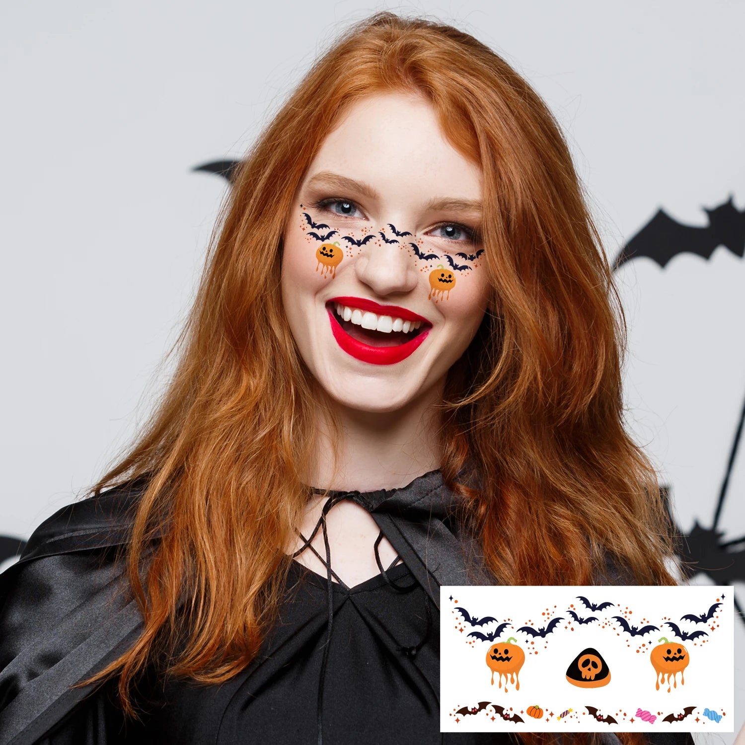 Halloween Blush Face Stickers, Waterproof & Easy to Remove
