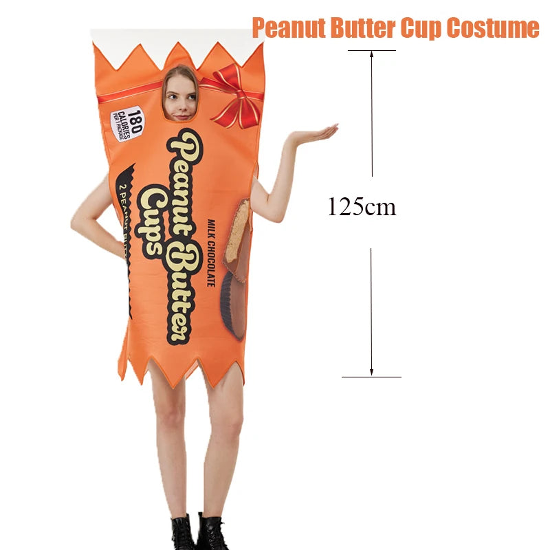 Food-Themed Couple Costumes: Hot Dog, Pizza, Cupcake & More Unisex Halloween Sets