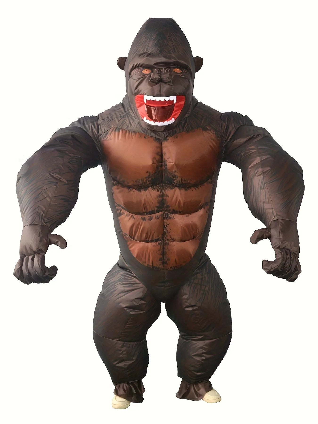 Adult Gorilla Inflatable Costume for Halloween Makeup Ball - Fun Size-Inflated Primate Suit