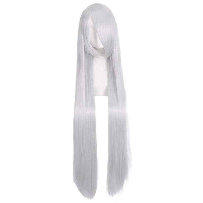 40inch colored straight bangs women's synthetic wig, Halloween makeup