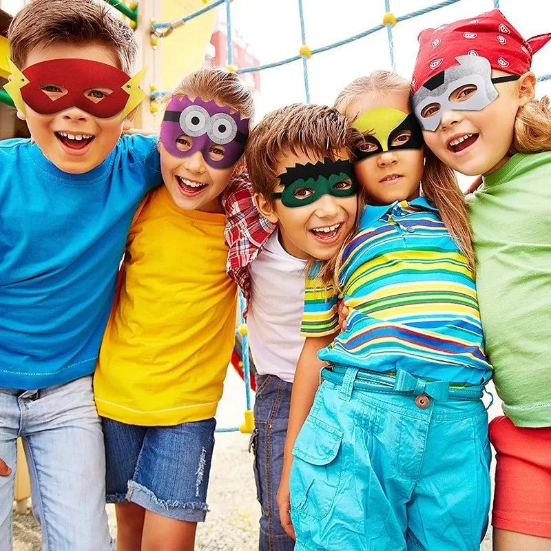 Halloween Superhero Masks Cosplay for Kids Children Favor Mystery Gift