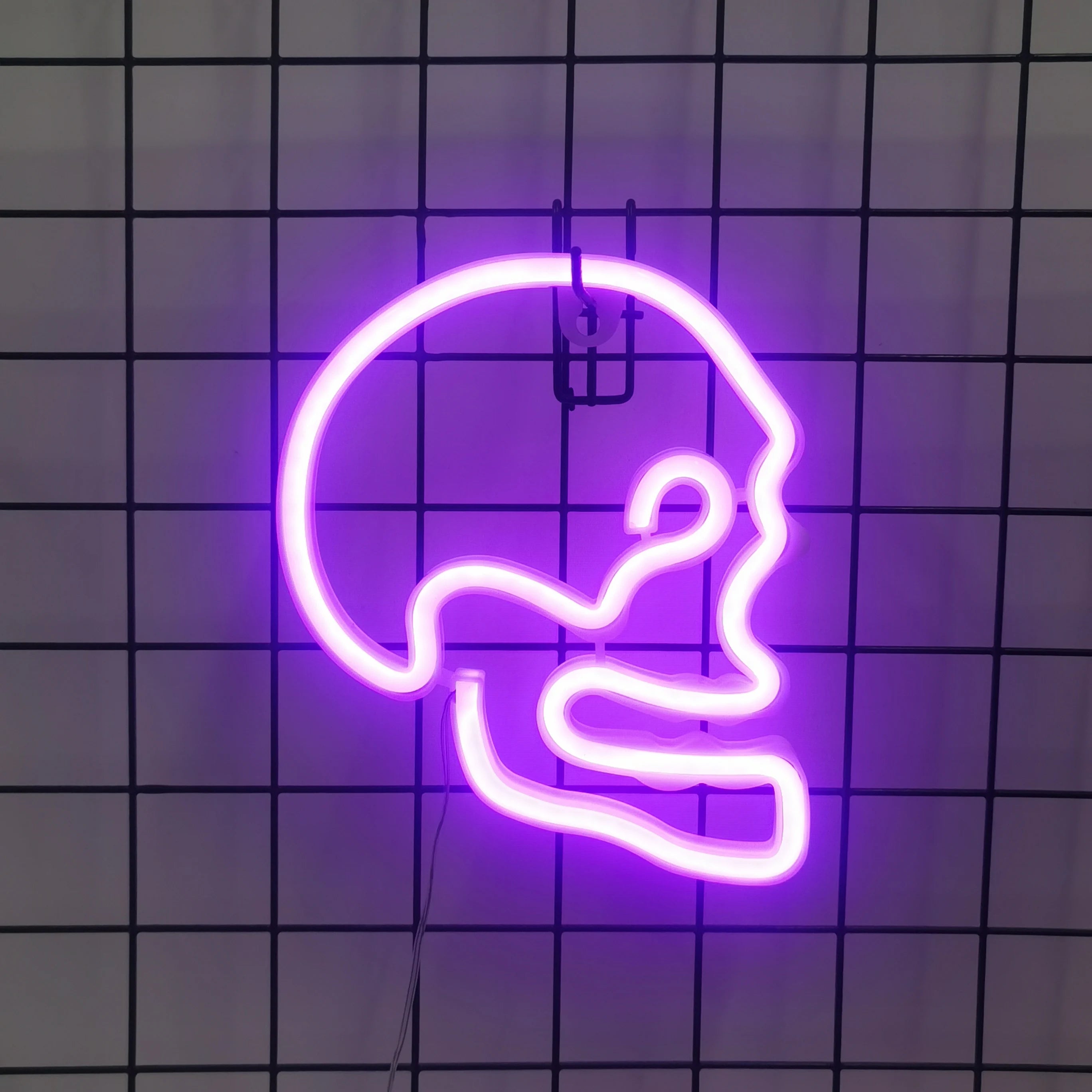 LED Neon Bat Spirit Wall Decor: USB/Battery Halloween Glow