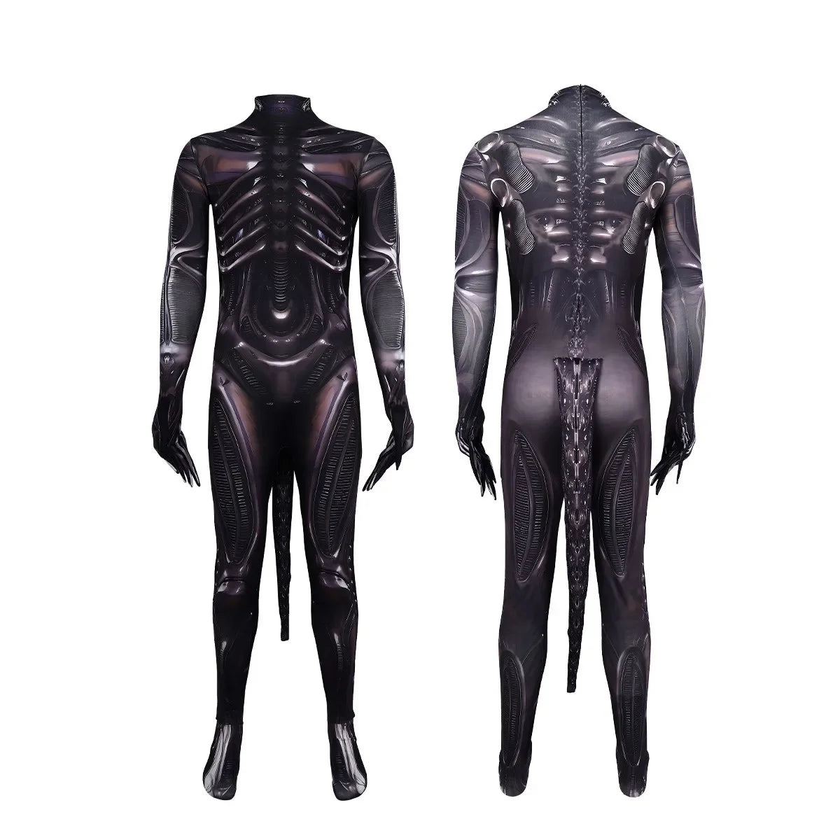 Xenomorph Alien Romulus Jumpsuit: Adult/Kids Horror Cosplay Costume