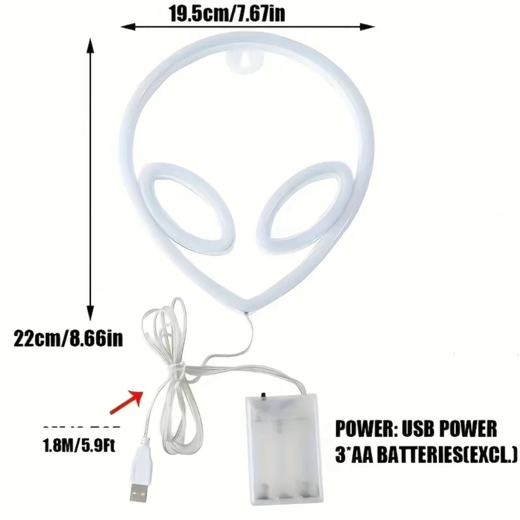 LED Neon Bat Spirit Wall Decor: USB/Battery Halloween Glow